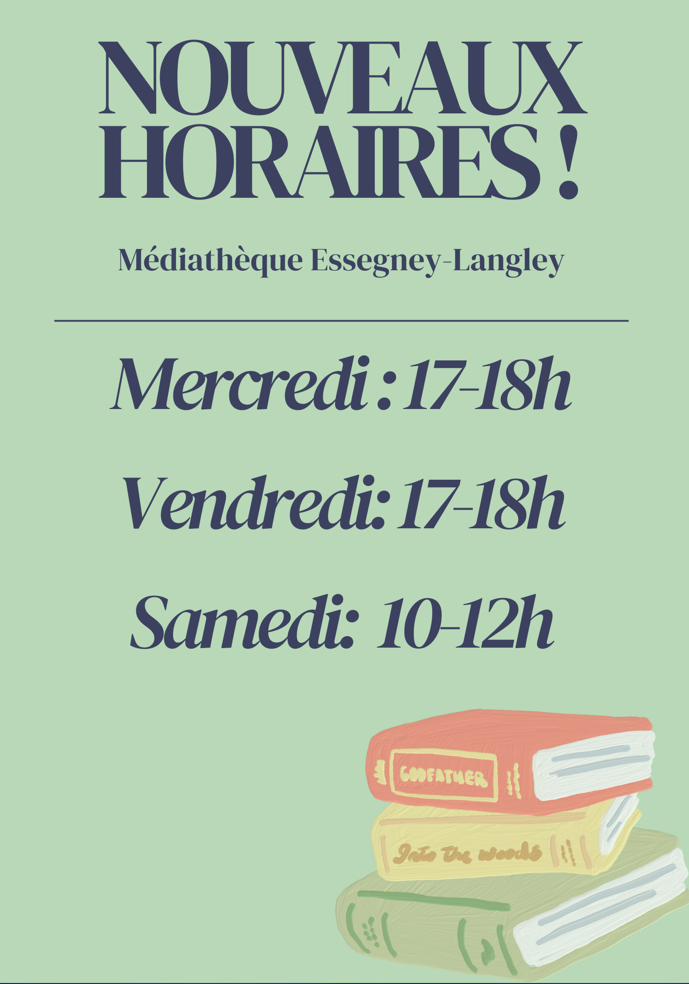 horaires rentree bibliotheque 2022